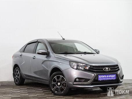 ВАЗ (Lada), Vesta, 1600, 122, бензин, седан, робот, передний привод, среднее состояние, левый, серый, 979 000 ₽