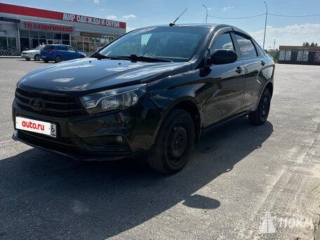 ВАЗ (Lada), Vesta, 1600, 145, бензин, седан, механика, передний привод, среднее состояние, левый, черный, 900 000 ₽