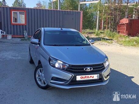 ВАЗ (Lada), Vesta, 1600, 145, бензин, седан, механика, передний привод, среднее состояние, левый, серебряный, 920 000 ₽