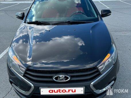 ВАЗ (Lada), Vesta, 1600, 145, бензин, седан, механика, передний привод, среднее состояние, левый, черный, 860 000 ₽
