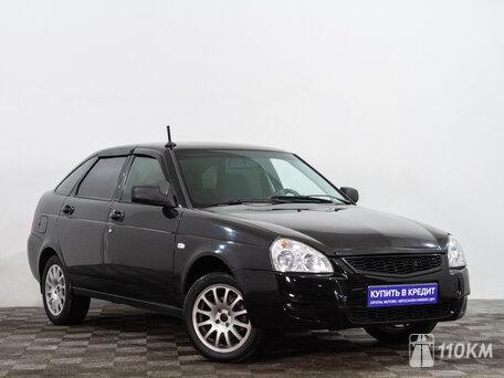 ВАЗ (Lada), Priora, 1600, 87, бензин, хэтчбек, механика, передний привод, среднее состояние, левый, черный, 329 000 ₽